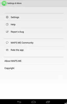 MAPS.ME android App screenshot 2
